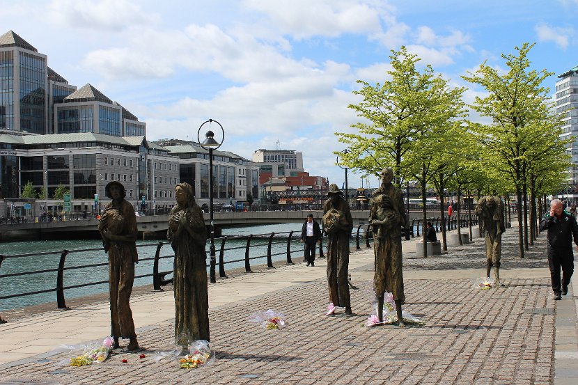 Famine memorial in Dublin 2013